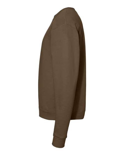 Hanes P1607 Unisex Ecosmart 50/50 Crewneck Sweatshirt #color_ARMY BROWN