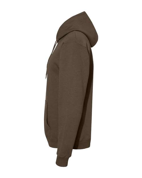 Hanes P170 Unisex Ecosmart 50/50 Pullover Hooded Sweatshirt #color_ARMY BROWN