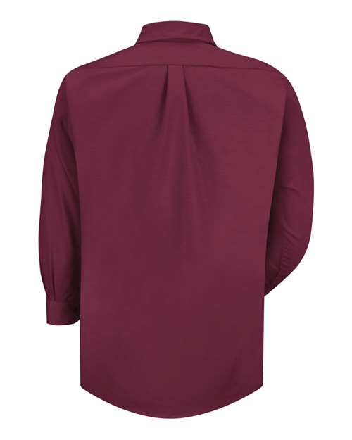Red Kap SP90 Poplin Dress Shirt #color_Burgundy - Sleeve 32/33