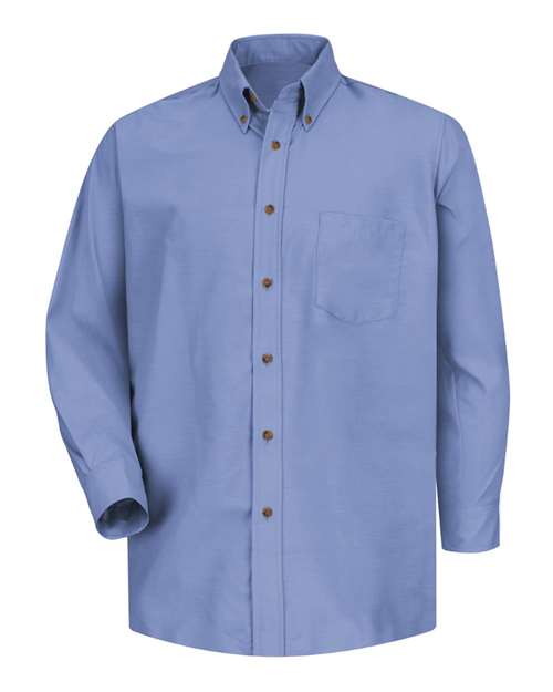 Red Kap SP90 Poplin Dress Shirt #color_Light Blue - Sleeve 36/37