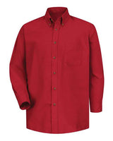 Red Kap SP90 Poplin Dress Shirt #color_Red - Sleeve 32/33
