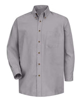Red Kap SP90 Poplin Dress Shirt #color_Silver Grey - Sleeve 32/33