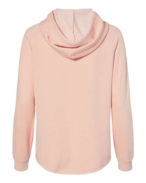 Independent Trading Co. PRM2500Z Women's California Wave Wash Full-Zip Hooded Sweatshirt #color_Blush