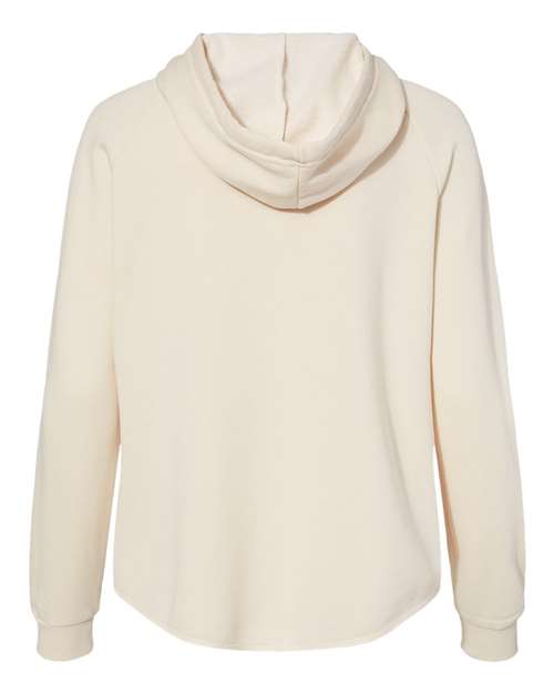 Independent Trading Co. PRM2500Z Women's California Wave Wash Full-Zip Hooded Sweatshirt #color_Bone