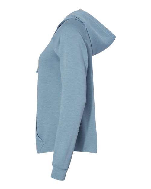 Independent Trading Co. PRM2500Z Women's California Wave Wash Full-Zip Hooded Sweatshirt #color_Misty Blue