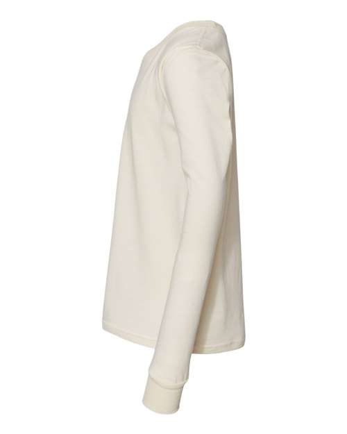 Bella + Canvas 3501Y Youth Jersey Long-Sleeve T-Shirt #color_NATURAL