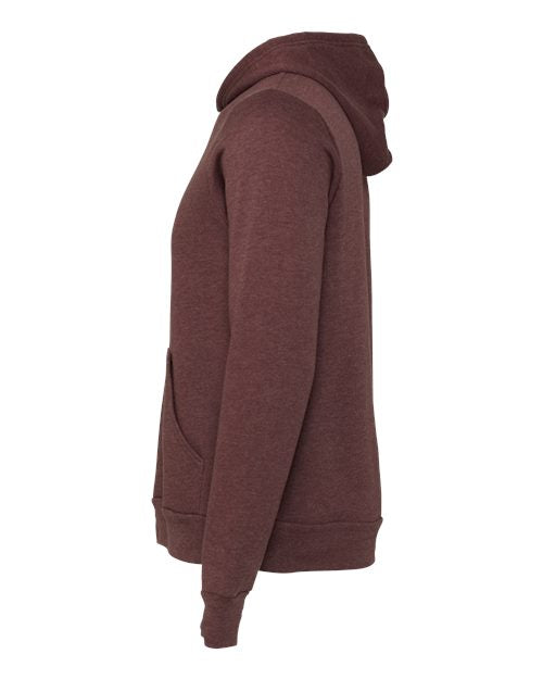 Bella + Canvas 3719 Unisex Sponge Fleece Pullover Hooded Sweatshirt #color_HEATHER MAROON