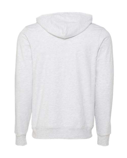 Bella + Canvas 3739 Unisex Poly-Cotton Fleece Full-Zip Hooded Sweatshirt #color_ASH