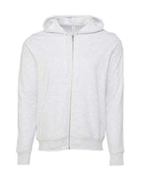 Bella + Canvas 3739 Unisex Poly-Cotton Fleece Full-Zip Hooded Sweatshirt #color_ASH