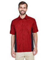 North End 87042 Men's Fuse Colorblock Twill Shirt