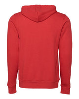 Bella + Canvas 3739 Unisex Poly-Cotton Fleece Full-Zip Hooded Sweatshirt #color_HEATHER RED