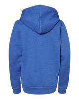Bella + Canvas 3739Y Youth Sponge Fleece Full-Zip Hooded Sweatshirt #color_HTHR TRUE ROYAL