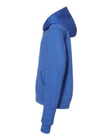 Bella + Canvas 3739Y Youth Sponge Fleece Full-Zip Hooded Sweatshirt #color_HTHR TRUE ROYAL