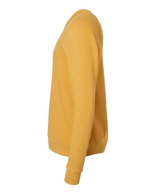 Bella + Canvas 3901 Unisex Sponge Fleece Crewneck Sweatshirt #color_HEATHER MUSTARD