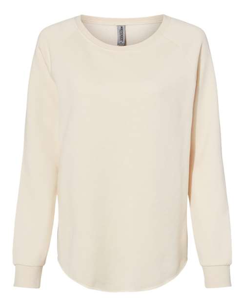 Independent Trading Co. PRM2000 Women's California Wave Wash Crewneck Sweatshirt #color_Bone