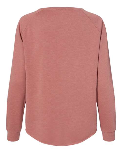 Independent Trading Co. PRM2000 Women's California Wave Wash Crewneck Sweatshirt #color_Dusty Rose