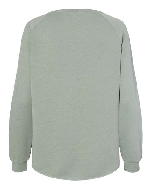 Independent Trading Co. PRM2000 Women's California Wave Wash Crewneck Sweatshirt #color_Sage