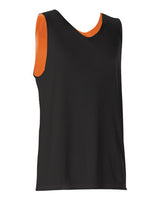 Alleson Athletic 506CRY Youth Reversible Tank #color_Black/ Orange
