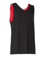 Alleson Athletic 506CRY Youth Reversible Tank #color_Black/ Red