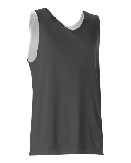 Alleson Athletic 506CRY Youth Reversible Tank #color_Charcoal/ White