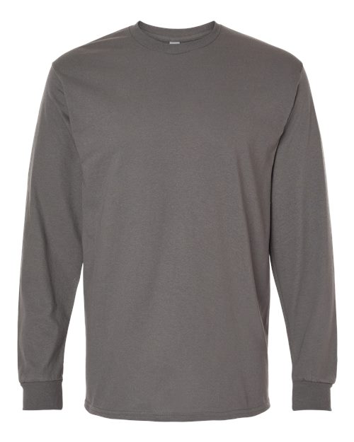 Gildan G540 Adult Heavy Cotton Long-Sleeve T-Shirt #color_CHARCOAL