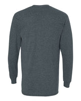 Gildan G540 Adult Heavy Cotton Long-Sleeve T-Shirt #color_DARK HEATHER