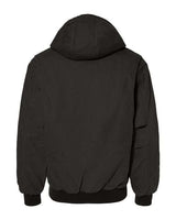 Dri Duck 5034 Men's Laramie Canvas Hooded Jacket #color_BLACK