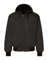 Dri Duck 5034 Men's Laramie Canvas Hooded Jacket #color_BLACK