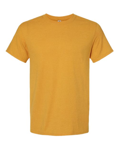 Jerzees 560MR Adult Premium Blend Ring-Spun T-Shirt #color_MUSTARD HEATHER