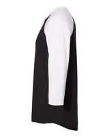 Jerzees 560RR Unisex Premium Blend Ring-Spun 3/4 Sleeve Raglan T-Shirt #color_BLACK INK/ WHITE