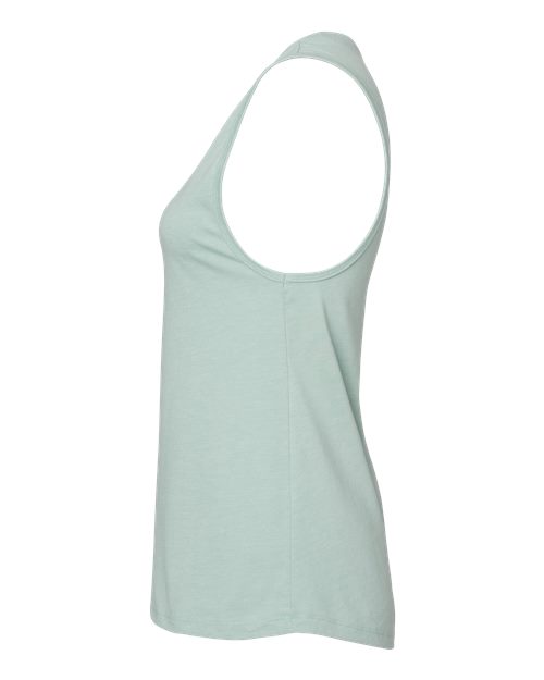 Bella + Canvas B6003 Ladies' Jersey Muscle Tank #color_HTHR DUSTY BLUE