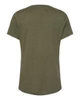 Bella + Canvas 6405 Ladies' Relaxed Jersey V-Neck T-Shirt #color_MILITARY GREEN
