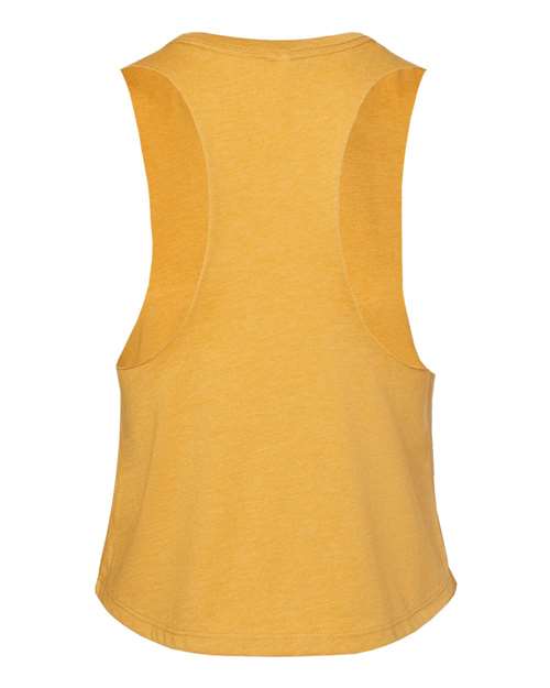 Bella + Canvas 6682 Ladies' Racerback Cropped Tank #color_HEATHER MUSTARD