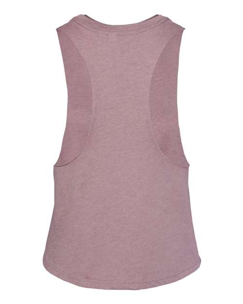 Bella + Canvas 6682 Ladies' Racerback Cropped Tank #color_HEATHER ORCHID