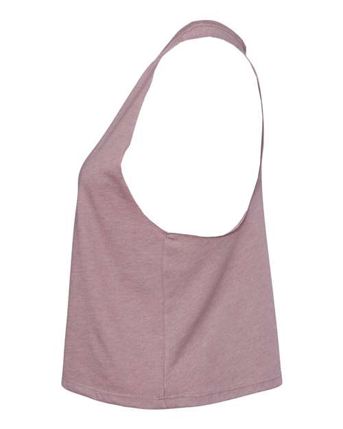 Bella + Canvas 6682 Ladies' Racerback Cropped Tank #color_HEATHER ORCHID