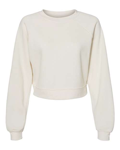 Bella + Canvas B7505 FWD Fashion Ladies' Raglan Pullover Fleece #color_VINTAGE WHITE