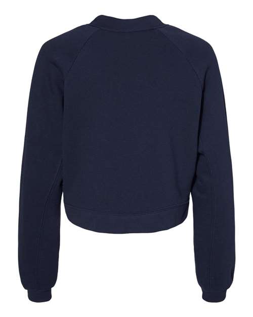 Bella + Canvas B7505 FWD Fashion Ladies' Raglan Pullover Fleece #color_NAVY