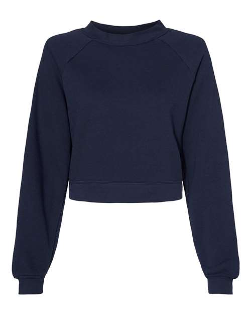 Bella + Canvas B7505 FWD Fashion Ladies' Raglan Pullover Fleece #color_NAVY
