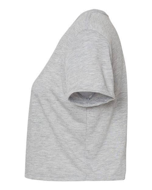 Bella + Canvas B8882 Ladies' Flowy Cropped T-Shirt #color_ATHLETIC HEATHER