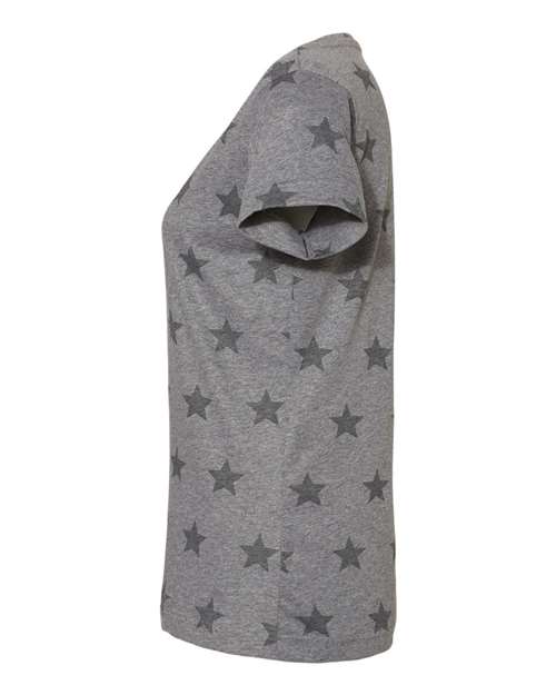 Code Five 3629 Ladies' Five Star T-Shirt #color_GRAN HTHR STAR