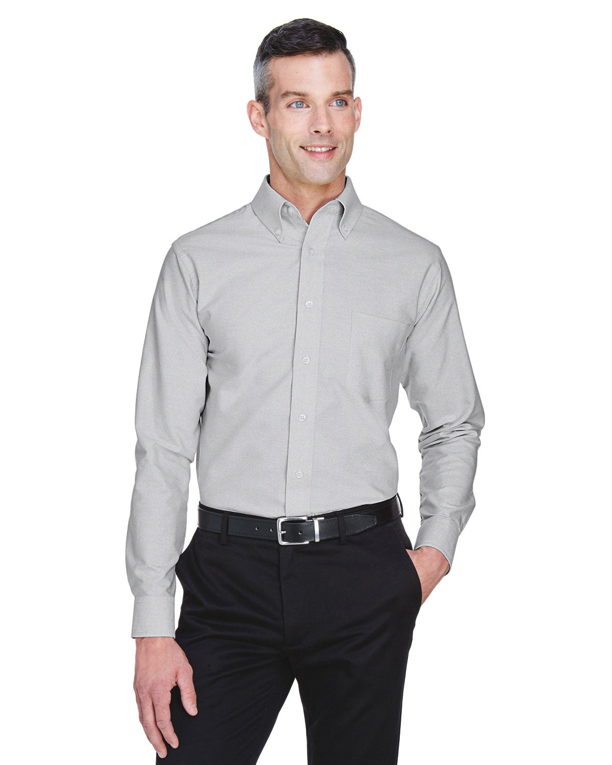 UltraClub 8970 Men's Classic Wrinkle-Resistant Long-Sleeve Oxford