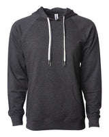 Independent Trading Co. SS1000 Icon Lightweight Loopback Terry Hooded Sweatshirt #color_Charcoal Heather
