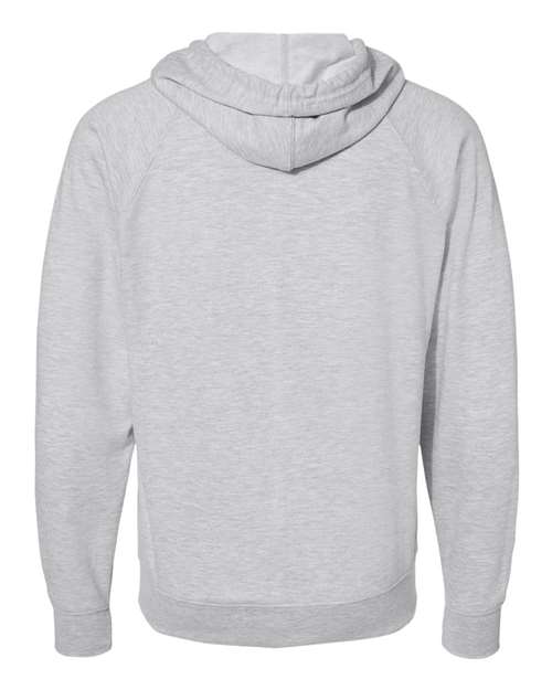 Independent Trading Co. SS1000Z Icon Lightweight Loopback Terry Full-Zip Hooded Sweatshirt #color_Athletic Heather