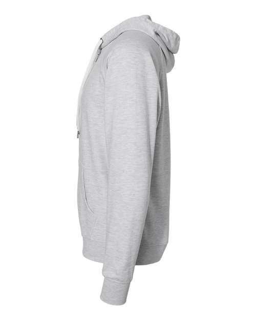 Independent Trading Co. SS1000Z Icon Lightweight Loopback Terry Full-Zip Hooded Sweatshirt #color_Athletic Heather