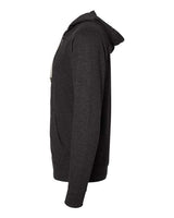 Independent Trading Co. SS1000Z Icon Lightweight Loopback Terry Full-Zip Hooded Sweatshirt #color_Charcoal Heather