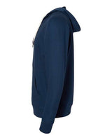 Independent Trading Co. SS1000Z Icon Lightweight Loopback Terry Full-Zip Hooded Sweatshirt #color_Indigo