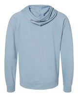 Independent Trading Co. SS1000Z Icon Lightweight Loopback Terry Full-Zip Hooded Sweatshirt #color_Misty Blue