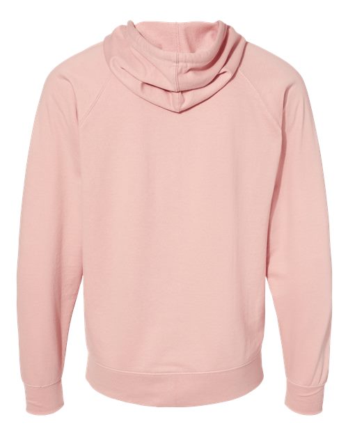 Independent Trading Co. SS1000Z Icon Lightweight Loopback Terry Full-Zip Hooded Sweatshirt #color_Rose