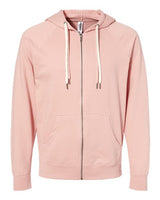 Independent Trading Co. SS1000Z Icon Lightweight Loopback Terry Full-Zip Hooded Sweatshirt #color_Rose