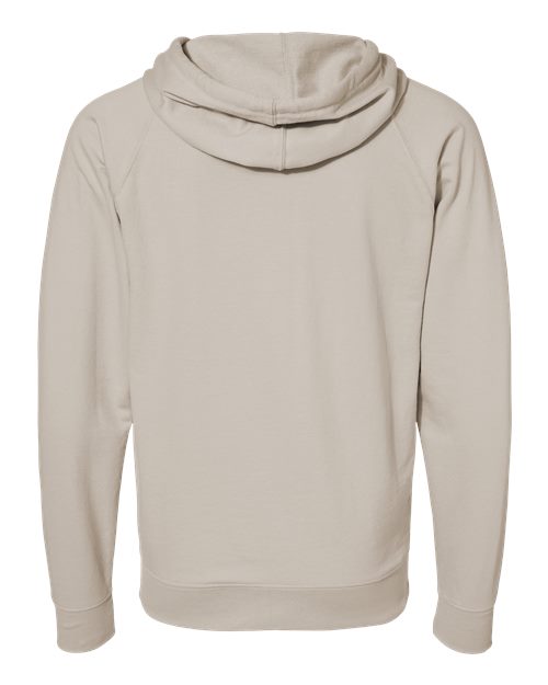 Independent Trading Co. SS1000Z Icon Lightweight Loopback Terry Full-Zip Hooded Sweatshirt #color_Sand